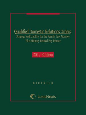 cover image of Qualified Domestic Relations Orders: Strategy and Liability for the Family Law Attorney